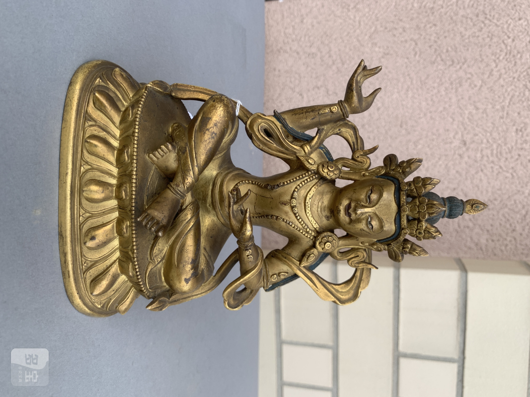 A gilt-bronze figure of a Bodhisattva - 图6